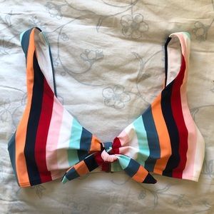 Hollister Front Tie Bikini Top